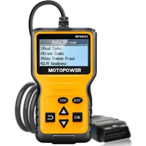 Motopower OBD2 Diagnostic Scan Tool MP69033 for $18