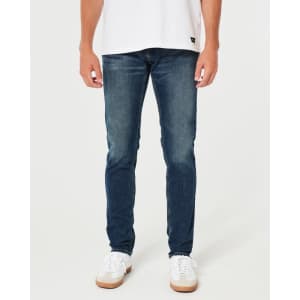 Hollister Men's Dark Wash Skinny Jeans for $22