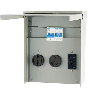 Vevor 125/250V Temporary Power Outlet Panel for $87