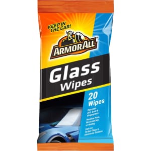 Armor All Car Glass Wipes 20-Pack for $3