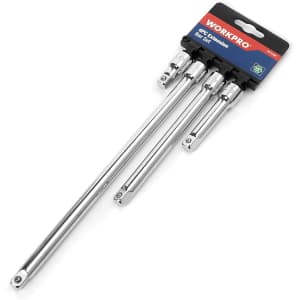WORKPRO W074459 3/8 In. Socket Drive Extension Bar Set for $9