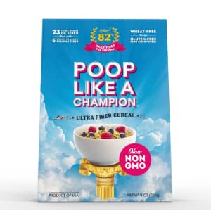 Poop Like a Champion Ultra High Fiber Cereal for $11 w/ Sub & Save