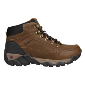 Swiss Tech Men's Leather Snow Hiker Boots for $25