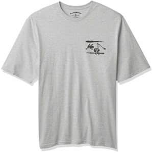 G.H. Bass & Co. Men's Tall Short Sleeve Graphic Print T-Shirt, Alloy True Heather, XX-Large Big for $18 G.H. Bass & Co. Men's Tall Short Sleeve Graphic Print T-Shirt, Alloy True Heather, XX-Large Big for $18