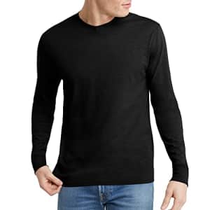 Hanes OriginalsMen's Tri-BlendLongSleeve T-Shirt, Black, XX-Large for $12