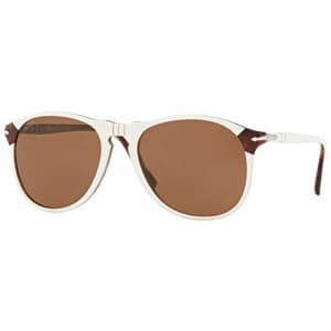 Persol PO6649SM Sunglasses 1097AN White/Polarized Brown Lens 55mm for $100