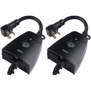 HBN Smart Outdoor Wi-Fi Plug 2-Pack for $22