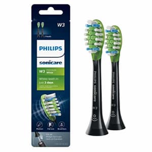 Genuine Philips Sonicare W3 Premium White toothbrush head, HX9062/95, 2-pk, black for $25 Genuine Philips Sonicare W3 Premium White toothbrush head, HX9062/95, 2-pk, black for $25