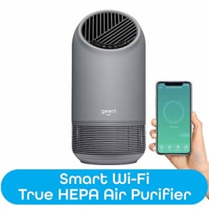 Geeni Breathe XL Smart Hub True HEPA Certified-Large Room Air Purifier-Easy Set Up Works with for $100