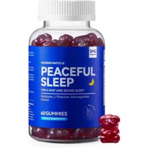 Wonder Particle Melatonin Sleep Gummies 60-Count Bottle for $6