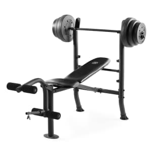 Gold's Gym XR 8.1 Bench w/ 100-lb. Weight Set for $90 Gold's Gym XR 8.1 Bench w/ 100-lb. Weight Set for $90