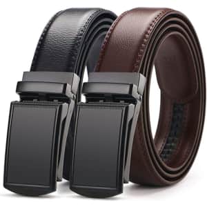West Leathers Men's Leather Belt 2-Pack from $20