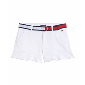 Tommy Hilfiger Girls' Twill Shorts, Ruffle White, 8 for $85 Tommy Hilfiger Girls' Twill Shorts, Ruffle White, 8 for $85