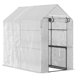 Outsunny 6x4-Foot Walk-in Greenhouse w/ 4 Wired Panels for $49