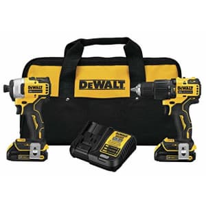 DEWALT ATOMIC 20V MAX* Combo Kit with Hammer Drill & Impact Driver, 2-Tool (DCK279C2) for $219