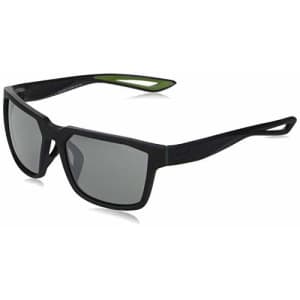 Nike EV0992-440 Fleet Sunglasses (Frame Grey with Silver Flash Lens), Matte Obsidian for $75