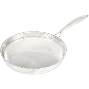 AmazonBasics 10" Stainless Steel Fry Pan w/ Glass Lid for $22 AmazonBasics 10" Stainless Steel Fry Pan w/ Glass Lid for $22