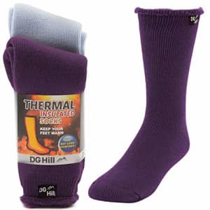 DG Hill 2 Pairs of Mens Thick Heat Trapping Thermal Socks Pack Insulated Warm Winter Crew Sock For for $21 DG Hill 2 Pairs of Mens Thick Heat Trapping Thermal Socks Pack Insulated Warm Winter Crew Sock For for $21