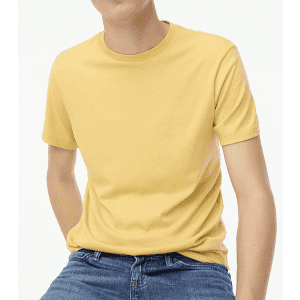 J.Crew Factory Men's Washed Jersey T-Shirt for $4
