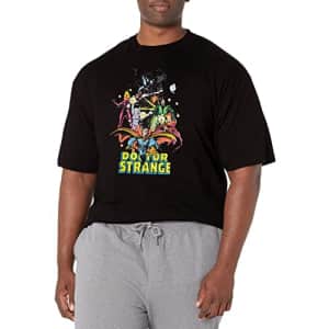 Marvel Big & Tall Classic Company Men's Tops Short Sleeve Tee Shirt, Black, Large for $8