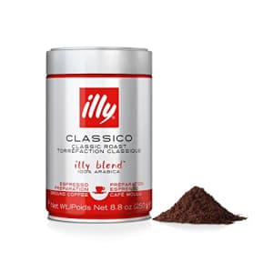 illy Classico Ground Espresso Coffee, Medium Roast, Classic Roast with Notes Of Caramel, Orange for $51