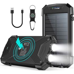 Goodaaa 10,000mAh Solar Power Bank for $15 Goodaaa 10,000mAh Solar Power Bank for $15