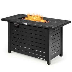 Costway 42" Rectangular Fire Pit Table for $234