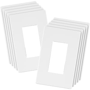 1-Gang Switch Cover 10-Pack for $17 w/ Prime 1-Gang Switch Cover 10-Pack for $17 w/ Prime