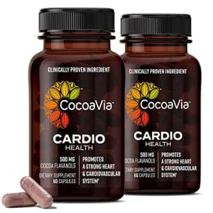 CocoaVia Cardio Health Supplement, 60 Day, 500mg Cocoa Flavanols, Support Heart Health, Boost for $85