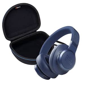 JBL Live 660NC Wireless Over-Ear Noise-Cancelling Headphone Bundle with gSport Case (Blue) for $150