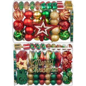 Otumusuo 88-Piece Christmas Ornaments Set for $15