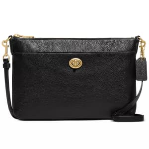 Coach Polished Pebble Polly Crossbody for $137