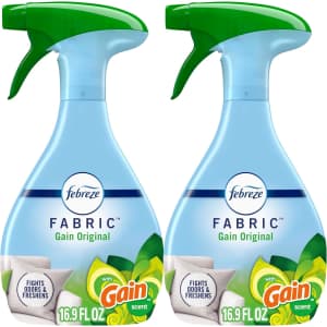 Febreze Odor-Fighting Fabric Refresher 16.9-oz. Spray 2-Pack for $4