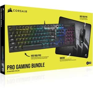 Corsair K60 RGB Pro Full-Size Wired Gaming Bundle for $75