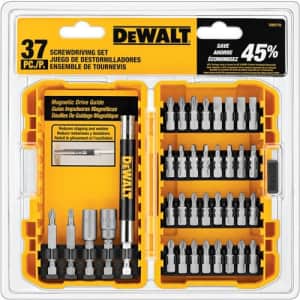DeWalt 37-Piece Screwdriving Set for $7 DeWalt 37-Piece Screwdriving Set for $7