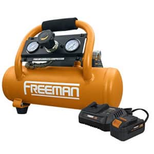 Freeman PE20V1GCK 1 Gallon 20 Volt MAX Cordless 1/3 HP Portable Electric Oil-Free Air Compressor for $239
