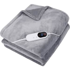 CJR 50" x 60" Heated Electric Blanket for $18