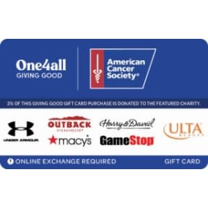 One4All Giving Good Gift Cards at Kroger: 15% bonus credit