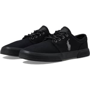 Polo Ralph Lauren Men's Faxon Low-Top Canvas Sneakers for $32 Polo Ralph Lauren Men's Faxon Low-Top Canvas Sneakers for $32
