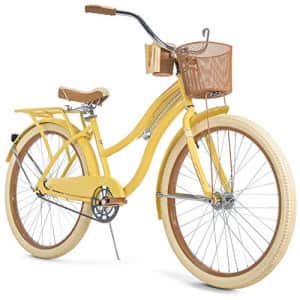 Huffy Nel Lusso Women's Classic Cruiser Bike Frame Yellow, 26" for $352