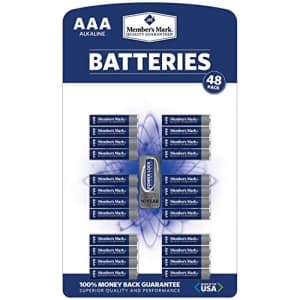 Member's Mark AAA Alkaline Batteries - 48 pk. for $31 Member's Mark AAA Alkaline Batteries - 48 pk. for $31
