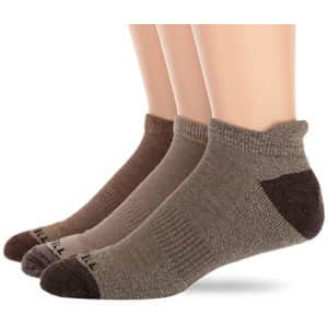 Merrell mens 3 Pack Solid Marl Low Cut Tab Hiking Socks, Olive Assorted, 10 13 US for $23