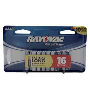 Rayovac 824-16ltj Aaa Alkaline Batteries [16 Pk] for $25