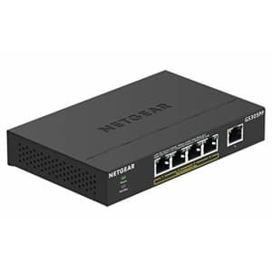 NETGEAR 5-Port Gigabit Ethernet Unmanaged PoE+ Switch (GS305PP) - with 4 x PoE @ 83W, Desktop, for $60