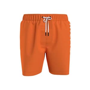 Tommy Hilfiger Men's Big & Tall 7 Logo Swim Trunks with Quick Dry, New Daring Orange, 4X-Large Tall for $42