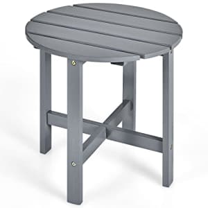 Giantex Patio Side Table 18 Outdoor Bistro Table with Stable Cruciform Structure, Round Small for $46 Giantex Patio Side Table 18 Outdoor Bistro Table with Stable Cruciform Structure, Round Small for $46