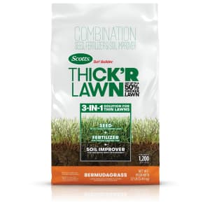 Scotts Turf Builder Thick'R Lawn Bermudagrass Seed 12-lb. Bag for $17
