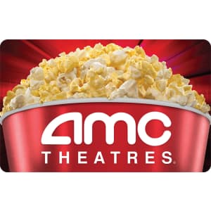 AMC Theatres Digital Gift Cards: Extra 10% off