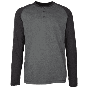 RedHead Men's Gray's Creek Raglan Long-Sleeve Henley for $15