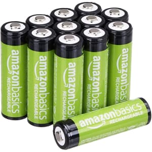 Amazon Basics Rechargeable AA Batteries 12-Pack for $13 Amazon Basics Rechargeable AA Batteries 12-Pack for $13